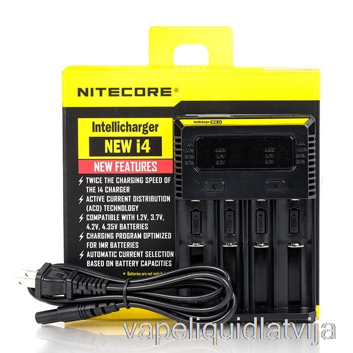 Nitecore I4 Akumulatora Lādētājs V2 (4-bay) Vape šķidrums