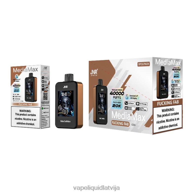 Vape Shop Riga - sasodīti fab JNR MediaMax 40k pufs 6P84413